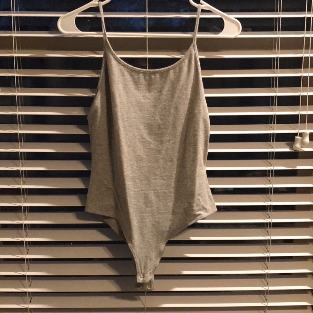 Grey cotton bodysuit